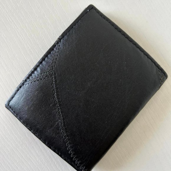 Amity Genuine Black Leather Indexer Billfold- Made in U.S.A. - Picture 3 of 10